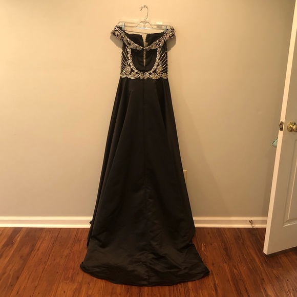 Rachel Allan Gown Black Dress - Picture 6 of 8